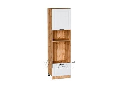 Шкаф пенал под встраиваемую бытовую технику Прага 600 (для верхних шкафов 720)/Д Белое дерево