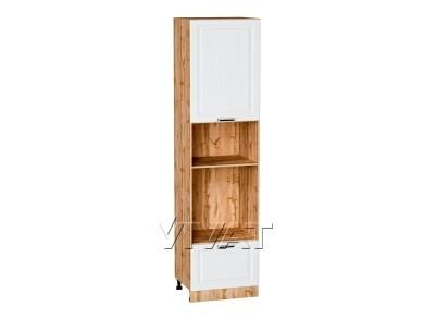 Шкаф пенал под встраиваемую бытовую технику Прага 600Н (для верхних шкафов 920)/Д Белое дерево