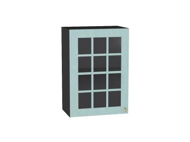Шкаф верхний со стеклом Прованс 500/G Голубой
