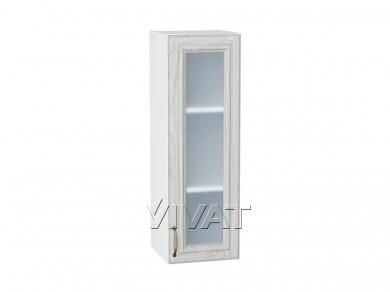 Шкаф верхний со стеклом Шале 300Н White Dreamline / Белый