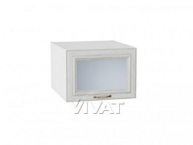 Шкаф верхний горизонтальный со стеклом Шале 510/Б White Dreamline
