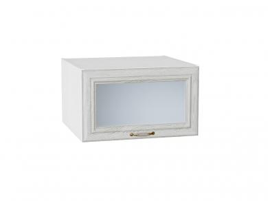 Шкаф верхний горизонтальный со стеклом Шале 610/Б White Dreamline