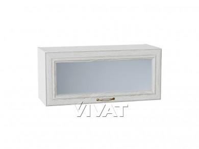 Шкаф верхний горизонтальный со стеклом Шале 800/Б White Dreamline