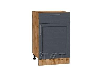 Шкаф нижний с 1 ящиком Сканди 500 Graphite Softwood / Дуб Вотан