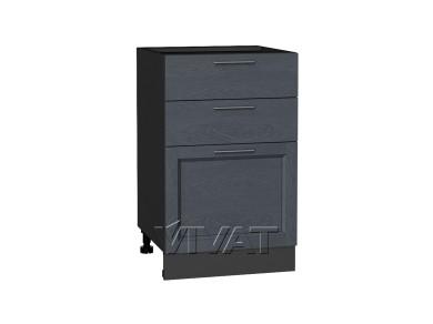 Шкаф нижний с 3-мя ящиками Сканди 500 Graphite Softwood / Graphite