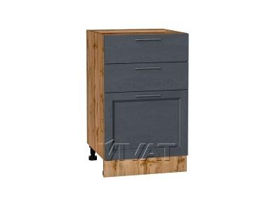 Шкаф нижний с 3-мя ящиками Сканди 500/Д Graphite Softwood