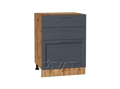 Шкаф нижний с 3-мя ящиками Сканди 600/Д Graphite Softwood