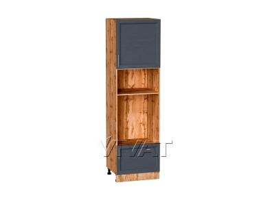 Шкаф пенал под встраиваемую бытовую технику Сканди 600 (для верхних шкафов 720) Graphite Softwood / Дуб Вотан