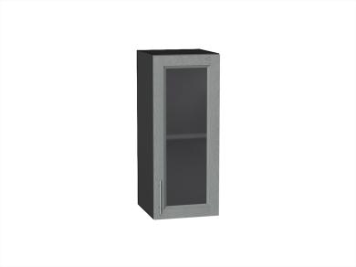 Шкаф верхний со стеклом Сканди 300 Grey Softwood / Graphite