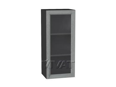Шкаф верхний со стеклом Сканди 400Н/G Grey Softwood