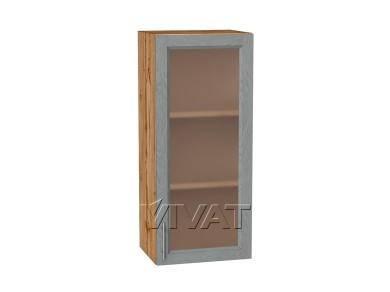 Шкаф верхний со стеклом Сканди 400Н Grey Softwood / Дуб Вотан