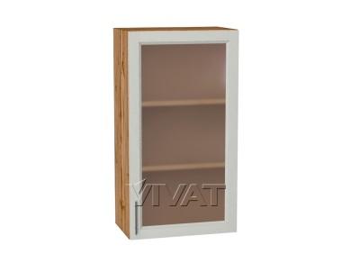 Шкаф верхний со стеклом Сканди 500Н Cappuccino Softwood / Дуб Вотан