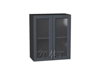 Шкаф верхний со стеклом Сканди 600 Graphite Softwood / Graphite