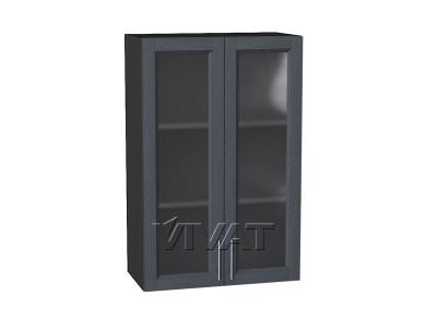 Шкаф верхний со стеклом Сканди 600Н/G Graphite Softwood