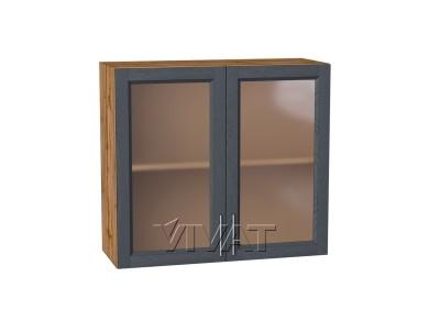 Шкаф верхний со стеклом Сканди 800/Д Graphite Softwood