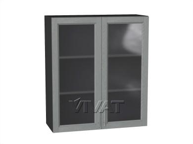 Шкаф верхний со стеклом Сканди 800Н/G Grey Softwood