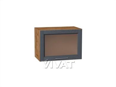 Шкаф верхний горизонтальный со стеклом Сканди 500 Graphite Softwood / Дуб Вотан