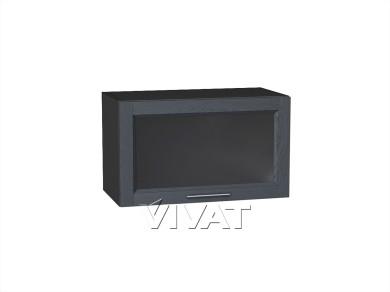 Шкаф верхний горизонтальный со стеклом Сканди 600/G Graphite Softwood