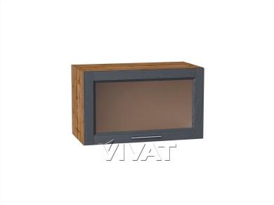 Шкаф верхний горизонтальный со стеклом Сканди 600/Д Graphite Softwood