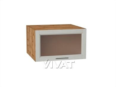 Шкаф верхний горизонтальный со стеклом Сканди 610/Д Cappuccino Softwood
