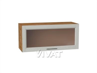 Шкаф верхний горизонтальный со стеклом Сканди 800/Д Cappuccino Softwood
