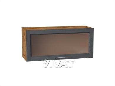 Шкаф верхний горизонтальный со стеклом Сканди 800/Д Graphite Softwood