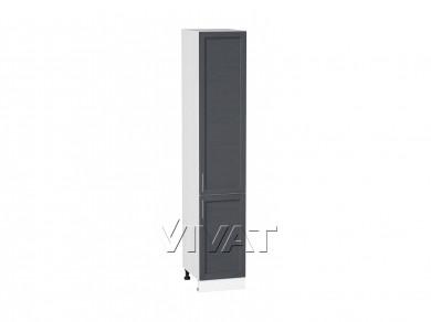 Шкаф пенал Сканди 400 (для верхних шкафов 720) Graphite Softwood / Белый