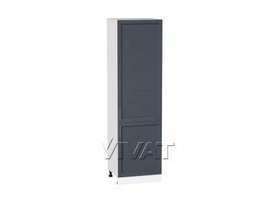 Шкаф пенал Сканди 600 (для верхних шкафов 720) Graphite Softwood / Белый