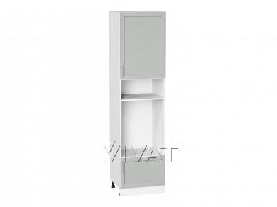 Шкаф пенал под встраиваемую бытовую технику Сканди 600Н (для верхних шкафов 920) Cappuccino Softwood / Белый