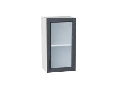 Шкаф верхний со стеклом Сканди 400/Б Graphite Softwood