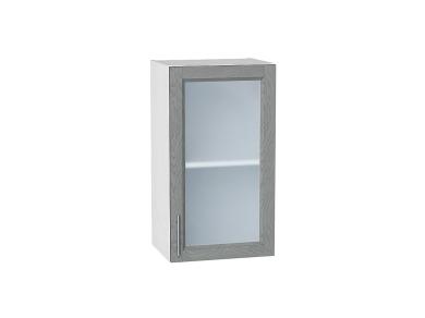 Шкаф верхний со стеклом Сканди 400/Б Grey Softwood