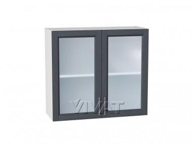 Шкаф верхний со стеклом Сканди 800/Б Graphite Softwood