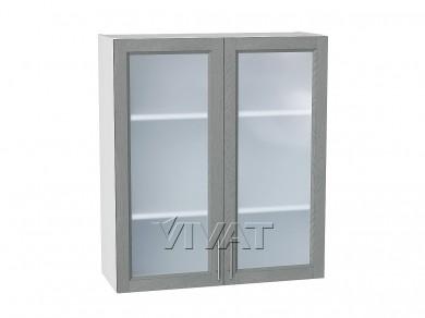 Шкаф верхний со стеклом Сканди 800Н/Б Grey Softwood