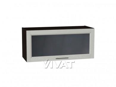 Шкаф верхний горизонтальный со стеклом Сканди 800/G Cappuccino Softwood