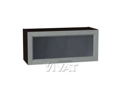 Шкаф верхний горизонтальный со стеклом Сканди 800/G Grey Softwood
