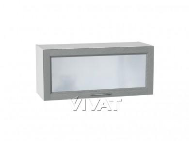 Шкаф верхний горизонтальный со стеклом Сканди 800/Б Grey Softwood