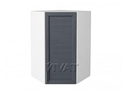 Шкаф верхний угловой Сканди 590Н Graphite Softwood / Белый