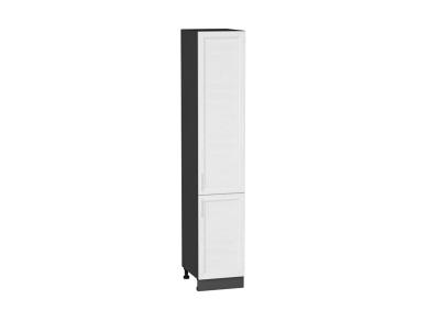 Шкаф пенал Сканди 400 (для верхних шкафов 720) White Softwood / Graphite