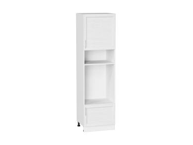 Шкаф пенал под встраиваемую бытовую технику Сканди 600 (для верхних шкафов 720) White Softwood / Белый