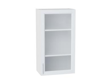 Шкаф верхний со стеклом Сканди 500Н White Softwood / Белый