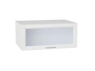 Шкаф верхний горизонтальный со стеклом Сканди 810/Б White Softwood