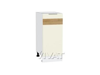 Шкаф нижний с декором Терра 350 правый Ваниль Софт / Белый