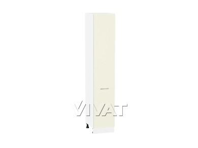 Шкаф пенал Терра 400 (для верхних шкафов 720) Ваниль Софт / Белый