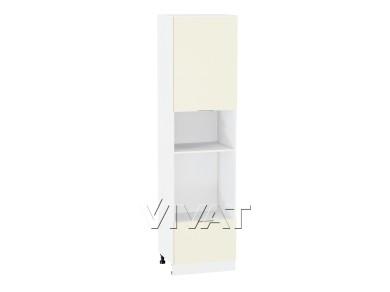 Шкаф пенал под встраиваемую бытовую технику Терра 600Н (для верхних шкафов 920) Ваниль Софт / Белый