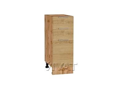 Шкаф нижний с 3-мя ящиками с декором Терра 300 Ель Карпатская / Дуб Вотан