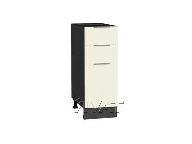Шкаф нижний с 3-мя ящиками Терра 300 Ваниль Софт / Graphite