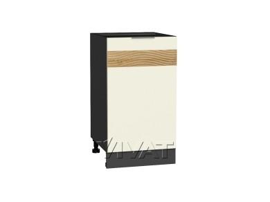 Шкаф нижний с декором Терра 450 правый Ваниль Софт / Graphite
