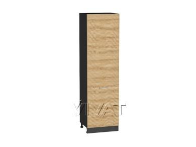 Шкаф пенал с декором Терра 600 (для верхних шкафов 720) Ель Карпатская / Graphite