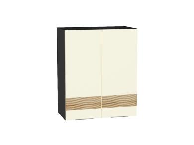 Шкаф верхний с декором Терра 600 Ваниль Софт / Graphite