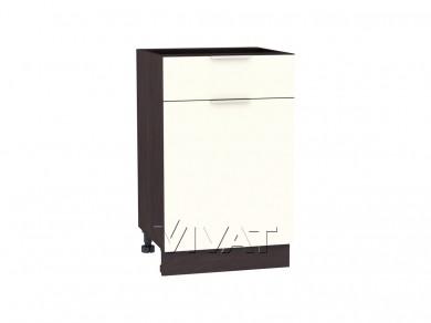 Шкаф нижний с 1 ящиком Терра 500 Ваниль Софт / Венге